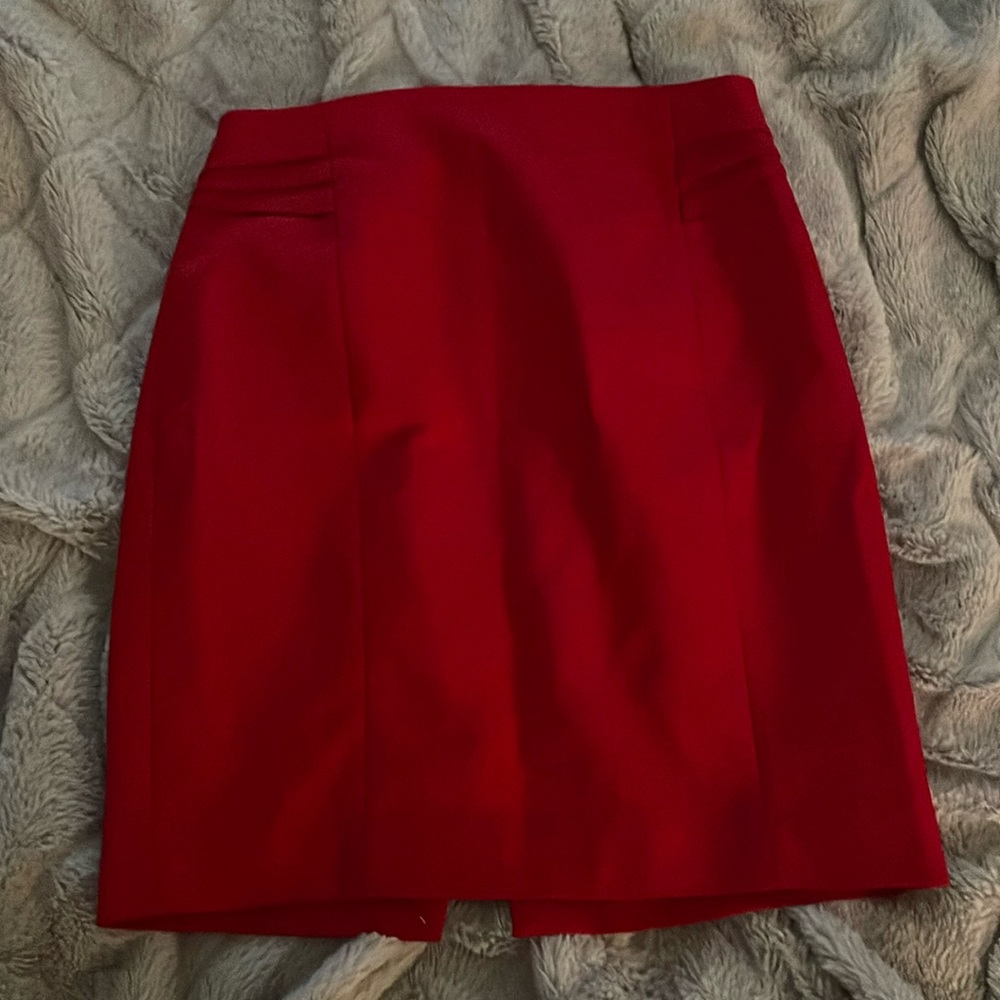 New, Express, red pencil skirt